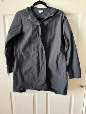 Pure Jill J.Jill Black Windbreaker Jacket Womens XS Minimalist Capsule Spring